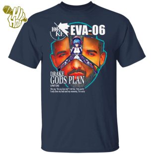 Drake Evangelion Drake Eva 06 Drake Gods Plan T-Shirt