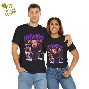 Drake Graphic Tee Shirt - Purple Polaroid Picture Vintage Unisex