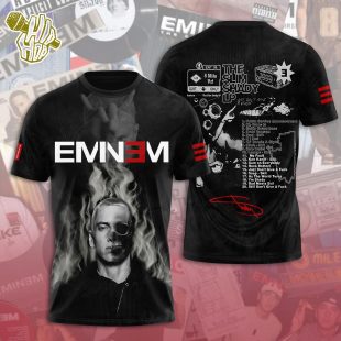 Eminem 3D The Death Of Slim Shady LP All Over Print Rapper Shirt