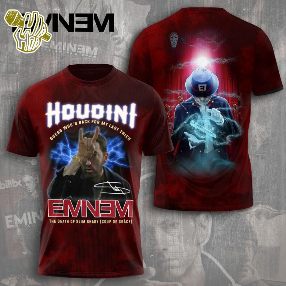 Eminem Houdini New Album All Over Print Rapper Shirt