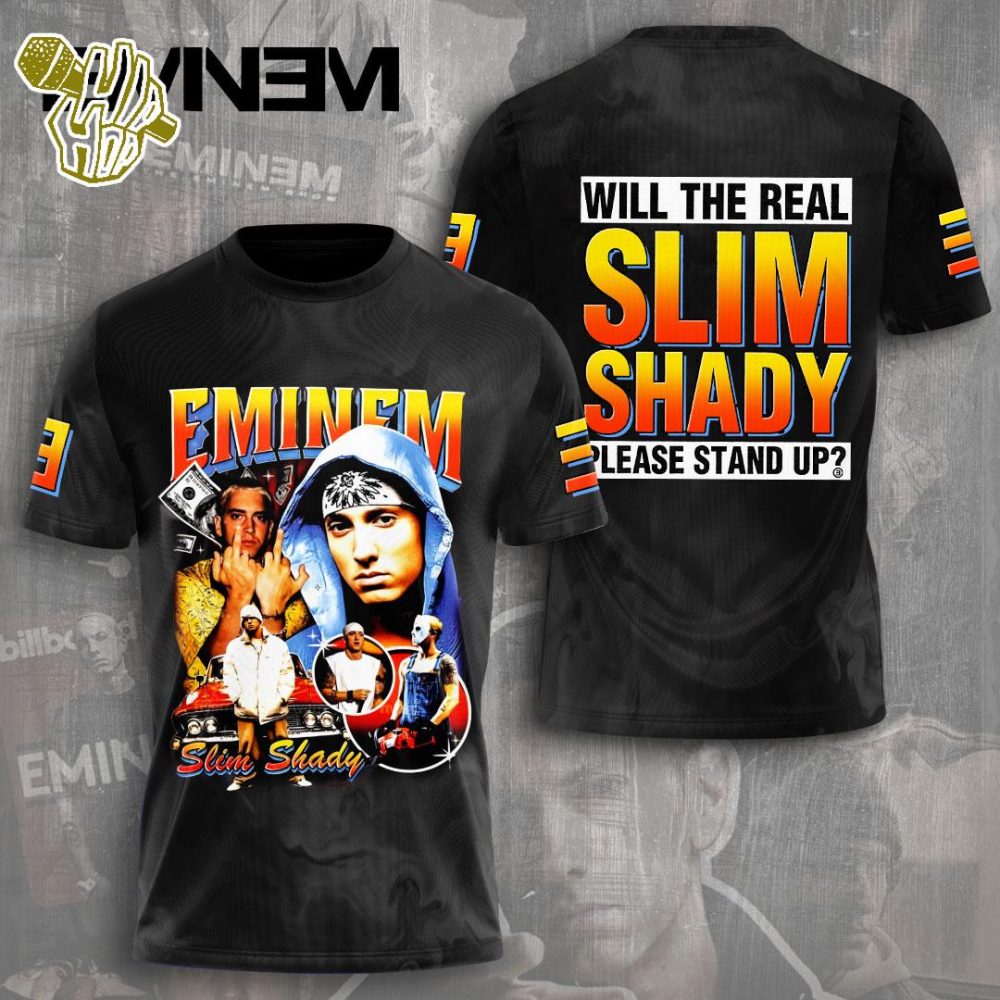 Eminem Rapper – Eminem Slim Shady 2024 All Over Print Rapper Shirt