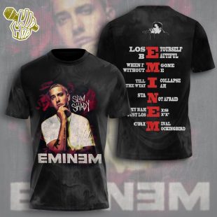 Eminem The Eminem Show Shirt, Slim Shady Style Hip Hop 90s All Over Print Rapper Shirt