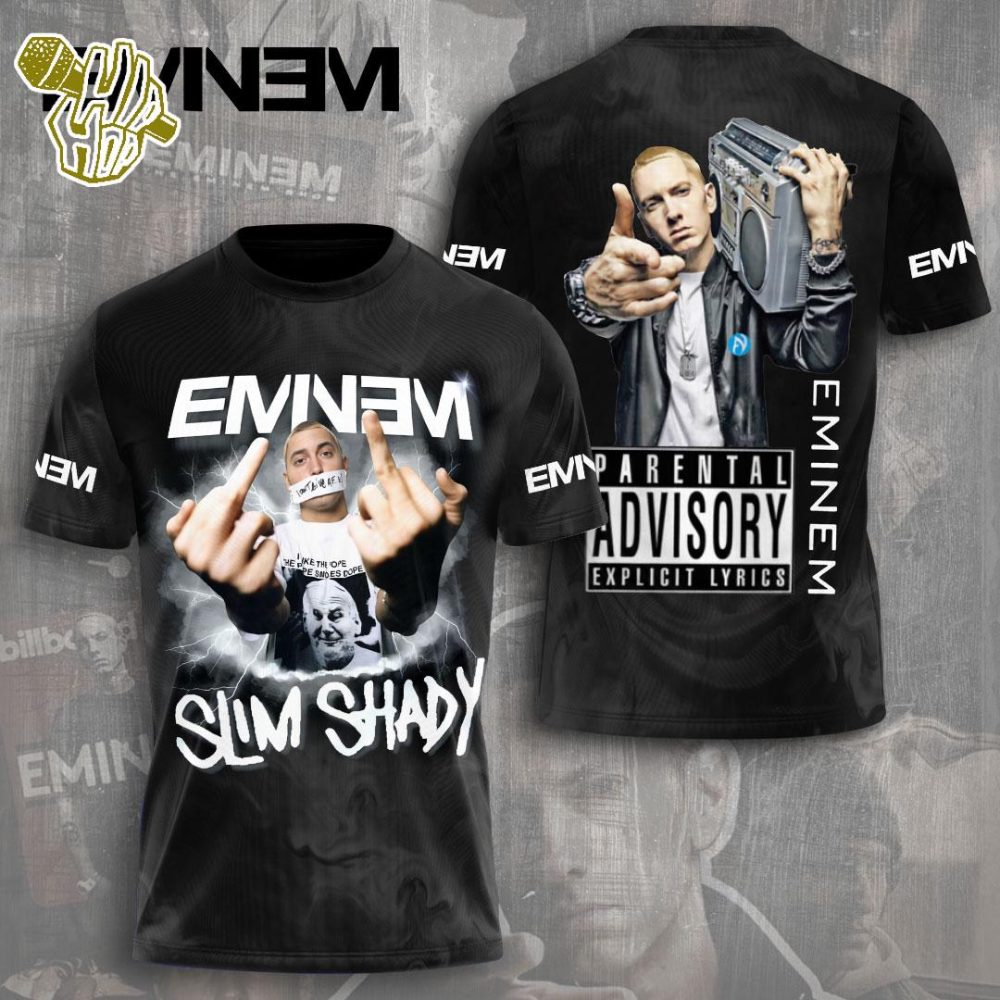 Slim Shady Marshall Mathers Eminem Rap R&b Hip-hop Rapper Music All Over Print Rapper Shirt