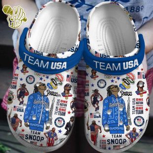 Snoop Dogg Olympic Paris 2024 Team USA Sport Clogs Shoes Comfortable For Men Women and Kid