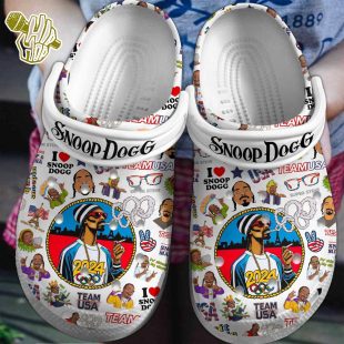 Snoop Dogg Olympic Paris 2024 Team USA Sport Clogs Shoes Comfortable For Men Women and Kids