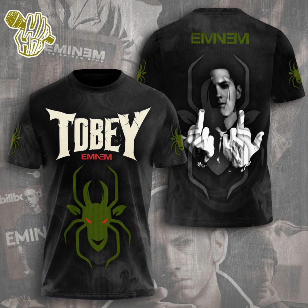 Tobey Eminem This Guy Got Bit By A Goat Not A Spider Fan All Over Print Rapper Shirt