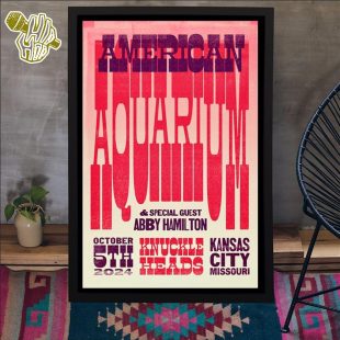 American Aquarium Oct 5 2024 Knuckleheads Saloon In Kansas City MO Poster Canvas