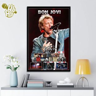 Bon Jovi Tour Music Trendding Poster Canvas