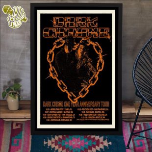 Dark Chisme One Year Anniversary 2024 Tour Poster Canvas