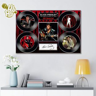 Elvis Presley Tour Music Trendding Poster Canvas