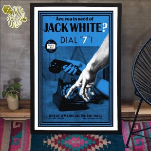 Jack White Oct 4 2024 Great American Music Hall In San Francisco CA Tour Poster Canvas