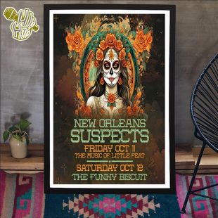 New Orleans Suspects Oct 11-12 2024 The Funky Biscuit In Boca Raton FL Poster Canvas