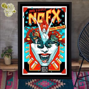 NOFX Final Show On October 4-6 2024 In San Pedro CA Poster Canvas