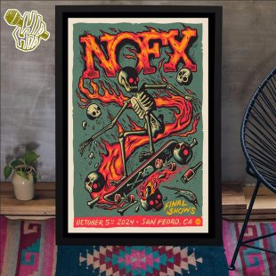 NOFX Final Show On San Pedro CA On October 5 2024 Poster Canvas