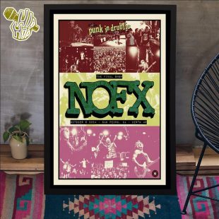 NOFX Oct 6 2024 San Peoro CA Show Poster Canvas