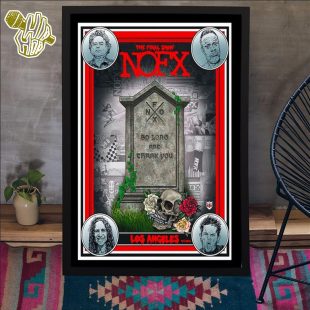 The Final Show NOFX Los Angeles October 6 2024 Concert Poster