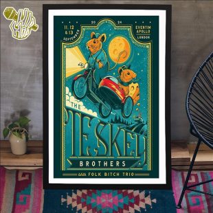 The Teskey Brothers Sept 11-13 2024 Eventim Apollo London, UK Poster Canvas