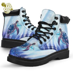 Turtle Watercolor Painting Boots Boots All Season Boots