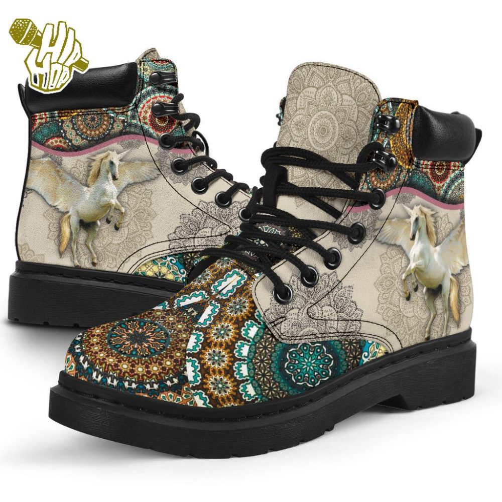 Unicorn Vintage Mandala Asboot All Season Boots