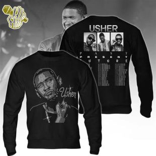 Usher Shirt, Usher World Tour Tshirt Men, Past Present Future Tour 2024 Tee Shirt