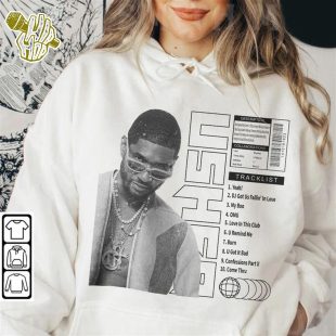 Usher Tracklist Song Vintage Unisex Shirt, Usher Graphic Tee Shirt