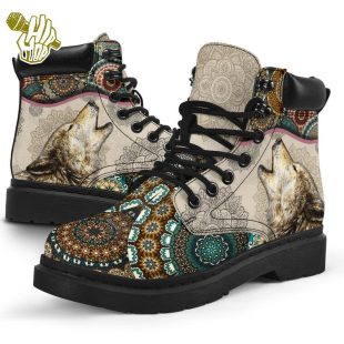 Wolf Vintage Mandala Asboot Wolves All Season Boots