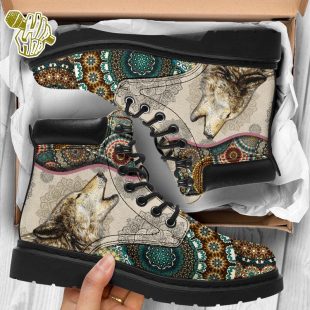 Wolf Vintage Mandala Asboot Wolves All Season Boots