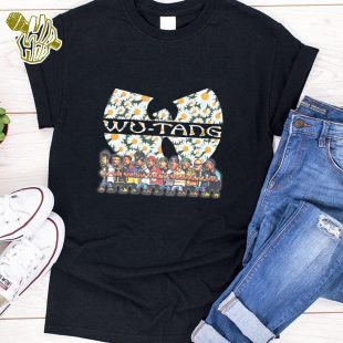 Wu-Tang Clan Logo Cream Flower Tshirt Gift For Fans