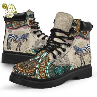 Zebra Vintage Mandala Asboot All Season Boots